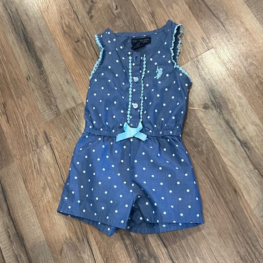 Polo baby shorts jumper or romper
